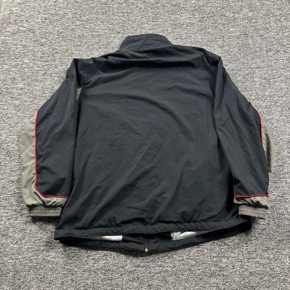 Y2K 2000s Reebok Black Windbreaker Track Jacket Men's Size XL